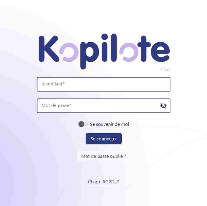 Kopilote connexion